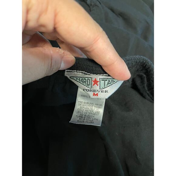 Hard Tail Forever Womens Romper Medium Black Strapless Wide Leg Drawstring Y2K - Picture 3 of 9